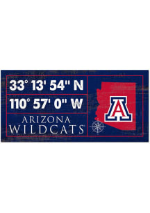 Arizona Wildcats Horizontal Coordinate Sign