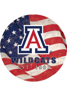Arizona Wildcats 24in Flag Circle Sign