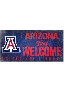 Arizona Wildcats Fans Welcome 6x12 Sign