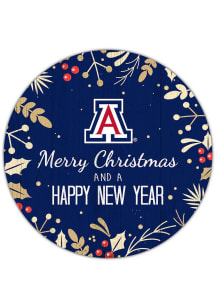 Arizona Wildcats Merry Christmas and New Year Circle Sign