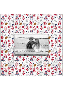 Arizona Wildcats Floral Pattern Picture Frame