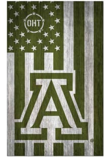 Arizona Wildcats 11x19 OHT Military Flag Sign