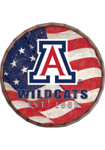 Arizona Wildcats Flag 24 Inch Barrel Top Sign