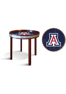 Arizona Wildcats 24 Inch Barrel Top Side Blue End Table