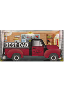 Arkansas Razorbacks Best Dad Truck Sign