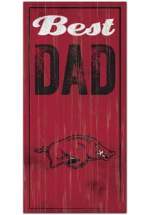 Arkansas Razorbacks Best Dad Sign