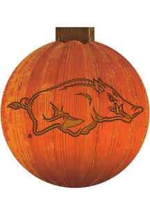 Arkansas Razorbacks Halloween Pumpkin Sign