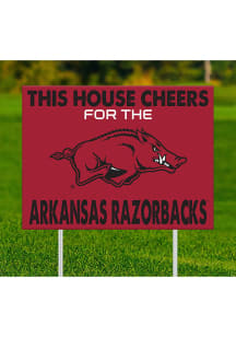 Arkansas Razorbacks This House Cheers For Yard Sign
