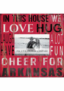 Arkansas Razorbacks In This House 10x10 Picture Frame