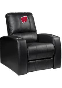 Black Wisconsin Badgers Relax Material Recliner