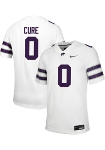 Linkon Cure Nike Mens White K-State Wildcats NIL Football Jersey