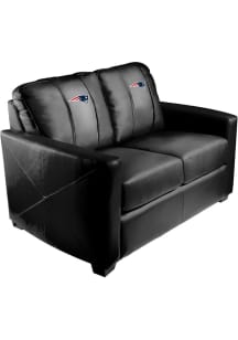New England Patriots Faux Leather Love Seat - Blue