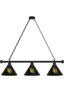 Cal State Long Beach 3 Shade Black Billiard Lamp