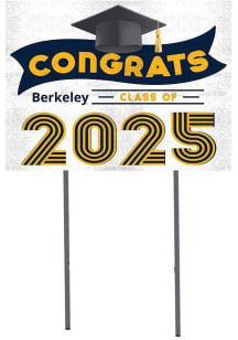 Cal Golden Bears KH Sports Fan 18x24 Yard Sign with Stakes Class of 2025 Yard Sign - White