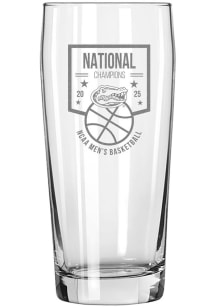 Florida Gators 2025 National Champions Etched 16oz Pub Pilsner Glass - White