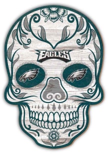 Philadelphia Eagles 12 Sugar Skull Sign Sign