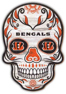 Cincinnati Bengals 12 Sugar Skull Sign Sign