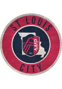St Louis City SC 12inch Circle State Sign