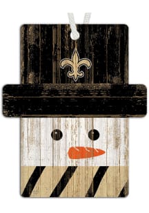 New Orleans Saints Snowman Ornament