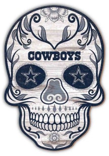 Dallas Cowboys 12 inch Sugar Skull Sign