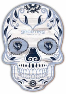 Sporting Kansas City 12 inch Sugar Skull Sign