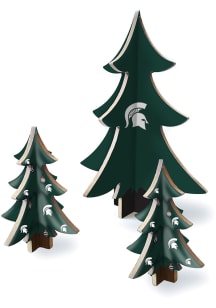 Green Michigan State Spartans 3 Piece Set Desktop Tree Set Decor