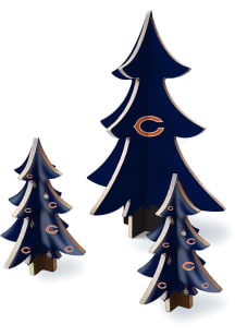 Chicago Bears 3 Piece Set Desktop Tree Set Decor