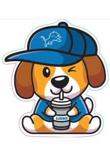 Detroit Lions Dog Stickers