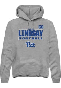 mason lindsay Rally Mens Graphite Pitt Panthers NIL Stacked Box Player Hood
