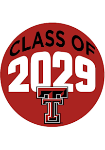 Texas Tech Red Raiders 3" Class of 2029 Button - Red