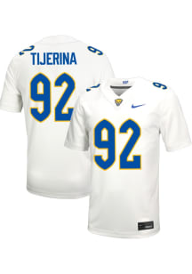 Kaemon Tijerina  Mens White Pitt Panthers Football Name And Number Football Jersey