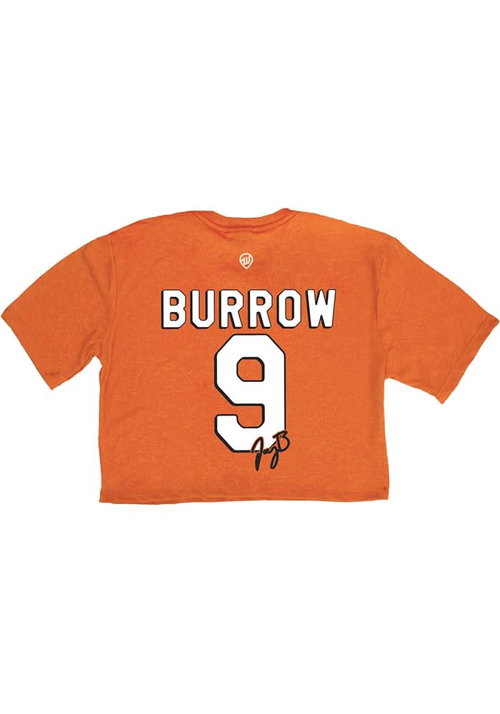 Joe Burrow Cincinnati Bengals Womens Player Player T-Shirt - Orange