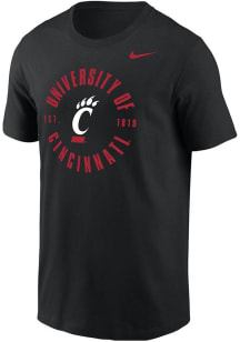 Cincinnati Bearcats Black Nike Football Short Sleeve T Shirt