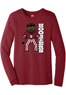 Summit Sportswear Indiana Hoosiers Crimson Hoosier The Bison Long Sleeve T Shirt
