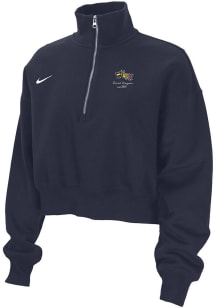 Womens Drexel Dragons Navy Blue Nike Phoenix Qtr Zip