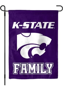 Purple K-State Wildcats Family Garden Flag