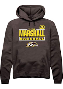 Trevor Marshall Western Michigan Broncos Mens Brown NIL Stacked Box Player Hood