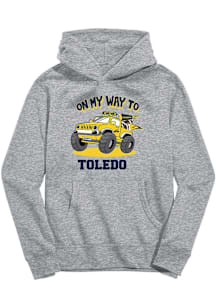 Vive La Fete Toledo Rockets Youth Grey On My Way Long Sleeve Hoodie