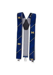 Suspenders Michigan Wolverines Mens Tie - Navy Blue