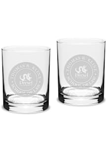 Drexel Dragons Thomas R. Kline School of Law 2 Piece Set Rock Glass - White