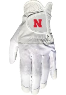 White Nebraska Cornhuskers Cool Mesh Gloves