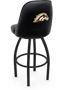 Western Michigan Broncos Padded Swivel Pub Stool - Black