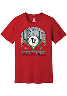 Summit Sportswear Lansing Lugnuts Red Homefield Short Sleeve Fashion T Shirt