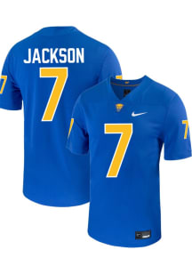 Beau Jackson  Mens Blue Pitt Panthers Football Name And Number Football Jersey
