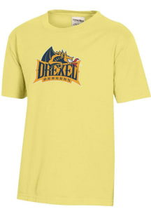 Youth Drexel Dragons Yellow ComfortWash Garment Dyed Short Sleeve T-Shirt