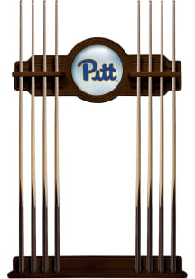Brown Pitt Panthers Solid Wood Cue Rack Pool Cue