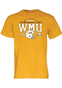 Western Michigan Broncos Gold MAC Football Championship Bound Short Sleeve T Shirt
