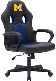 Black Michigan Wolverines Vision Gaming Chair Gaming Chair