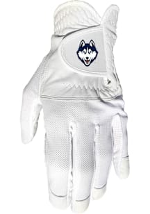 UConn Huskies White Cool Mesh Golf Gloves
