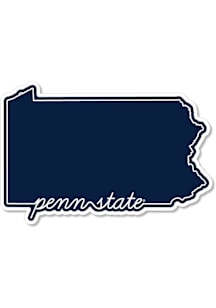 Penn State Nittany Lions 3.5" Script State Rugged Stickers - Navy Blue
